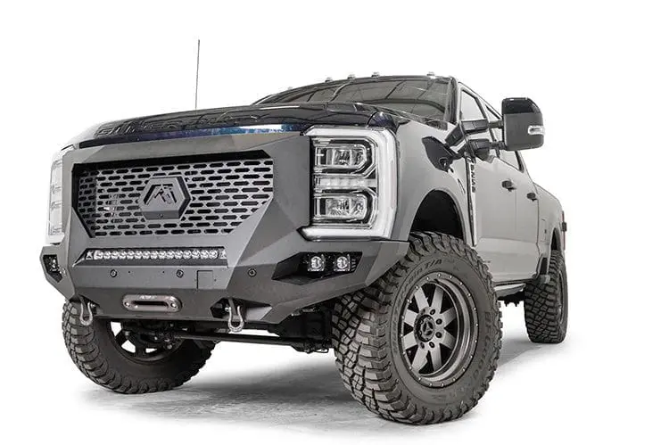 Fab Fours Gr5900-1 Ford F250/F350 Superduty 2023-2024 Grumper 2.0 Front Bumper Winch Ready 1