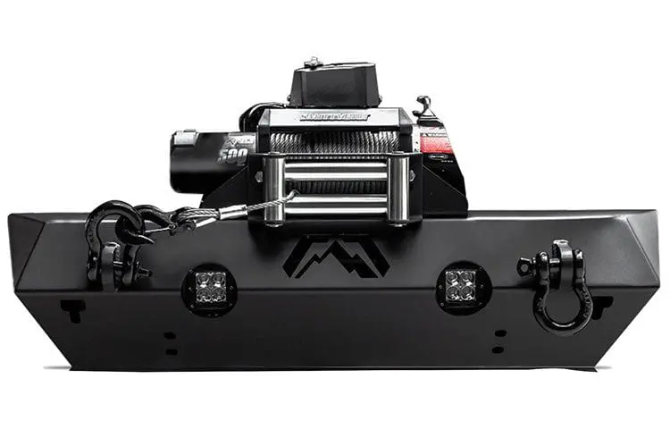 Fab Fours Jk07-B1853-1 Jeep Wrangler Jk 2007-2018 Hardcore Stubby Front Bumper No Guard 1