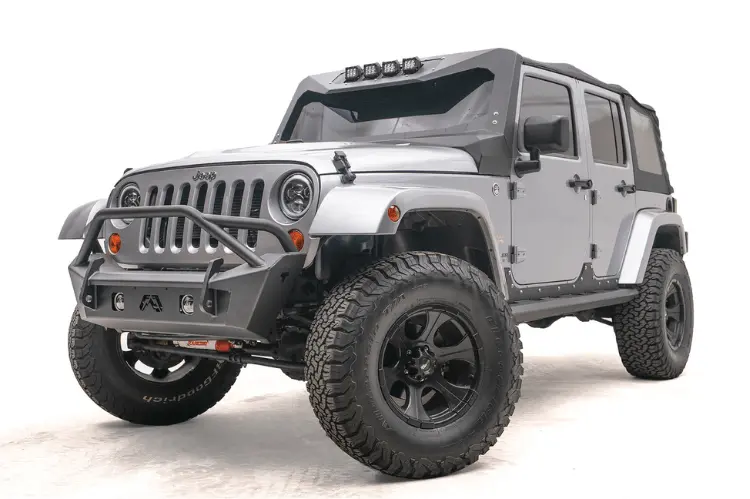 Fab Fours Jk07-B1952-1 Jeep Wrangler Jk 2007-2018 Stubby Front Bumper Pre-Runner Guard 2