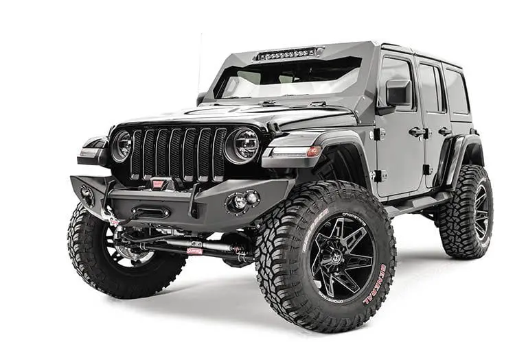 Fab Fours Jl18-B4651-1 Jeep Wrangler Jl 2018-2023 Lifestyle Front Bumper Winch Ready With No Guard 1