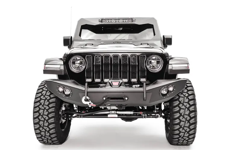 Fab Fours Jl18-B4651-1 Jeep Wrangler Jl 2018-2023 Lifestyle Front Bumper Winch Ready With No Guard 2
