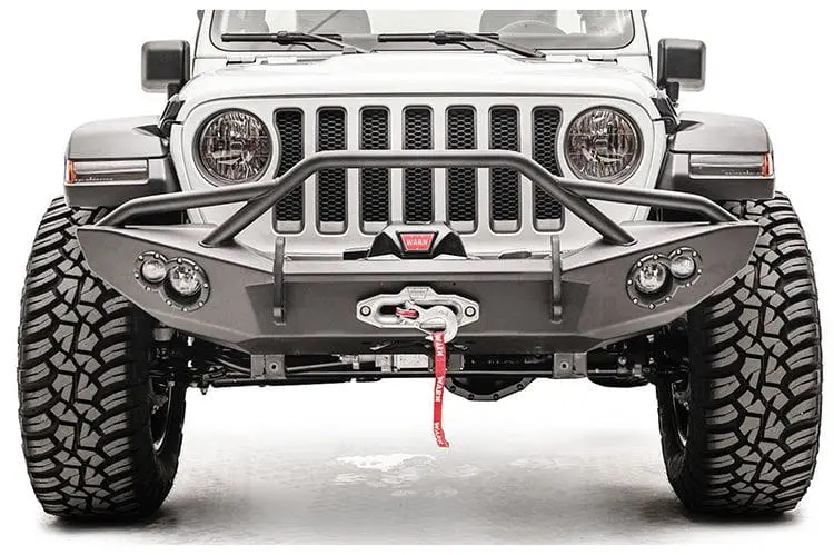 Fab Fours Jl18-B4652-1 Jeep Gladiator 2020-2023 Lifestyle Front Bumper Winch Ready With Pre-Runner Guard 1