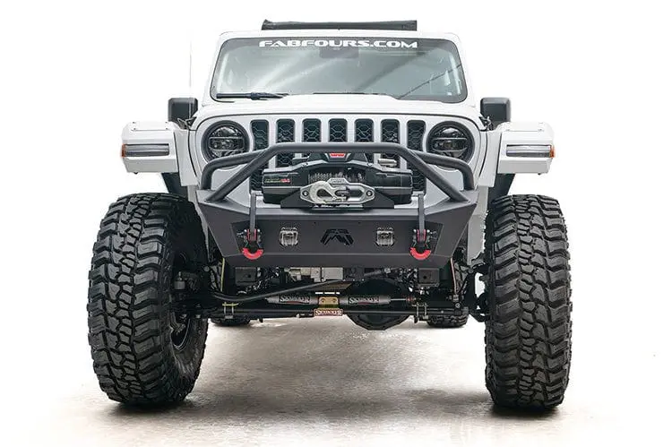 Fab Fours Jl18-B4752-1 Jeep Wrangler Jl 2018-2023 Stubby Front Bumper Pre-Runner Guard 1