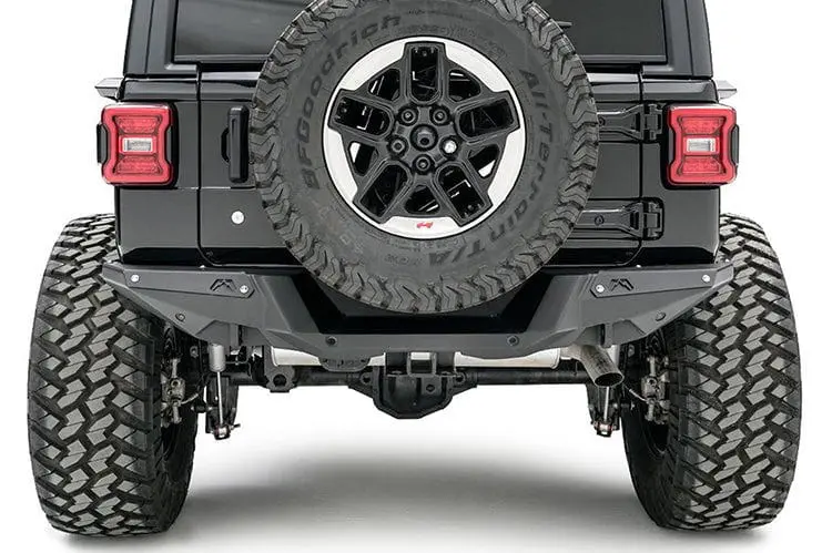 Fab Fours Jl18-Y1851-1 Jeep Wrangler Jl 2018-2025 Base Rear Bumper Non Winch 1