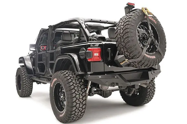 Fab Fours Jl18-Y1851-1 Jeep Wrangler Jl 2018-2025 Base Rear Bumper Non Winch 2