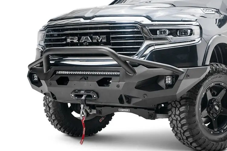 Fab Fours Dr19-X4252-1 Dodge Ram 1500 2019-2025 Matrix Front Bumper Winch Ready Pre-Runner Guard 1