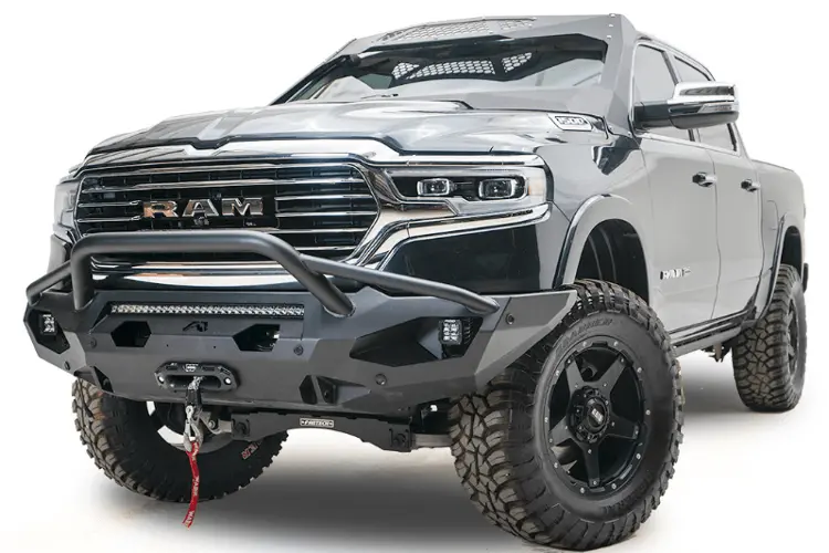 Fab Fours Dr19-X4252-1 Dodge Ram 1500 2019-2025 Matrix Front Bumper Winch Ready Pre-Runner Guard 2