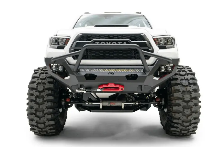 Fab Fours Tt16-X3653-1 Toyota Tacoma 2016-2023 Matrix Front Bumper Winch Ready With High Pre-Runner Guard 1