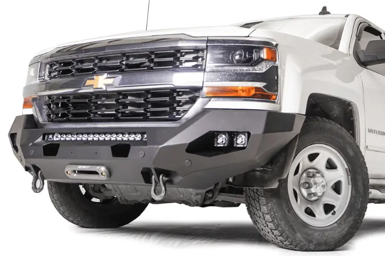 Fab Fours Cs16-X4851-1 Chevy Silverado 1500 2016-2018 Matrix Front Bumper Winch Ready No Guard 1