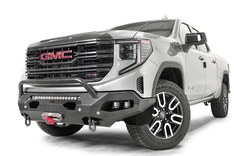 Fab Fours Gs23-X5852-1 Gmc Sierra 1500 2022-2025 Matrix Front Bumper Winch Ready Pre-Runner Guard 1