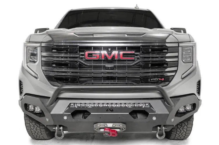 Fab Fours Gs23-X5852-1 Gmc Sierra 1500 2022-2025 Matrix Front Bumper Winch Ready Pre-Runner Guard 2