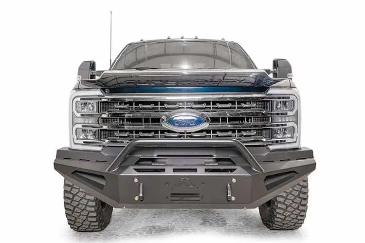 Fab Fours Red Steel Fs23-Rs5962-1 Ford F450/F550 Superduty 2023-2025 Front Bumper Winch Ready Pre-Runner Guard 1