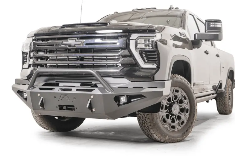 Fab Fours Red Steel Ch24-Rs6162-1  Chevy Silverado 2500/3500 Hd 2024-2025 Front Bumper Winch Ready Pre-Runner Guard 1