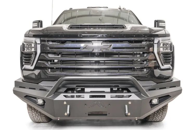 Fab Fours Red Steel Ch24-Rs6162-1 Chevy Silverado 2500/3500 Hd 2024-2025 Front Bumper Winch Ready Pre-Runner Guard 2