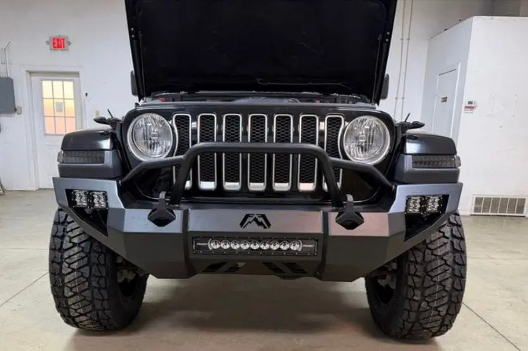 Fab Fours Jl18-D4652-1 Jeep Wrangler Jl 2018-2023 Vengeance Front Bumper With Pre-Runner Guard 1