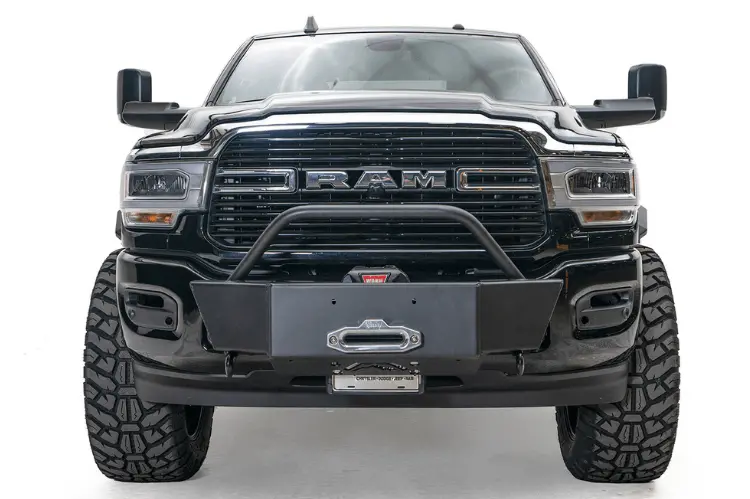 Fab Fours Dr19-N4460-1 Dodge Ram Hd 2500/3500 2019-2024 Winch Mount Front Bumper Large Frame 1