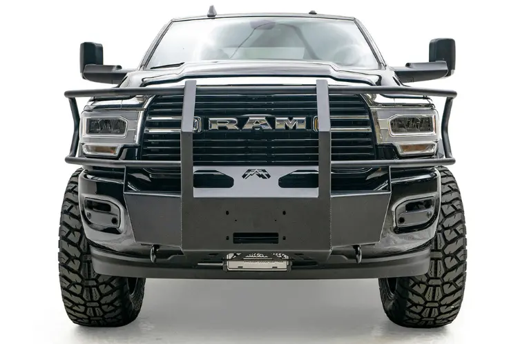 Fab Fours Dr19-N4470-1 Dodge Ram Hd 2500/3500 2019-2024 Winch Mount Front Bumper Full Guard 1