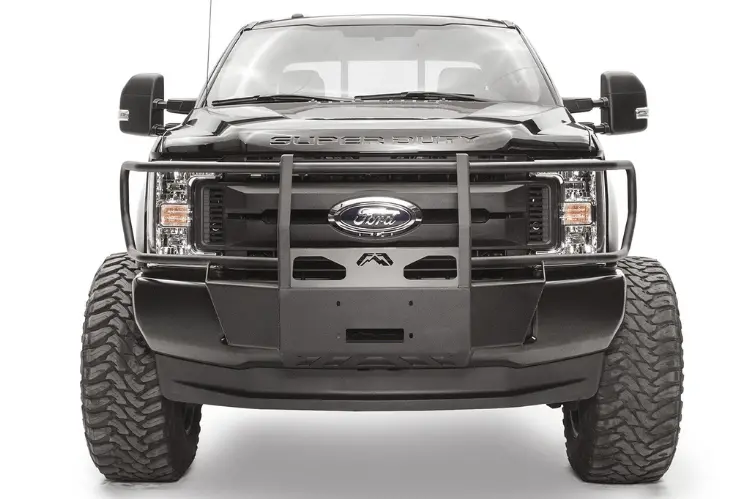 Fab Fours Fs17-N4170-1 Ford F250/F350 Superduty 2017-2022 Winch Mount Front Bumper Full Guard 1
