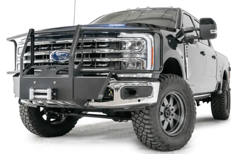 Fab Fours Fs23-N5970-1 Ford F250/F350 Superduty 2023-2024 Winch Mount Front Bumper Full Guard 1