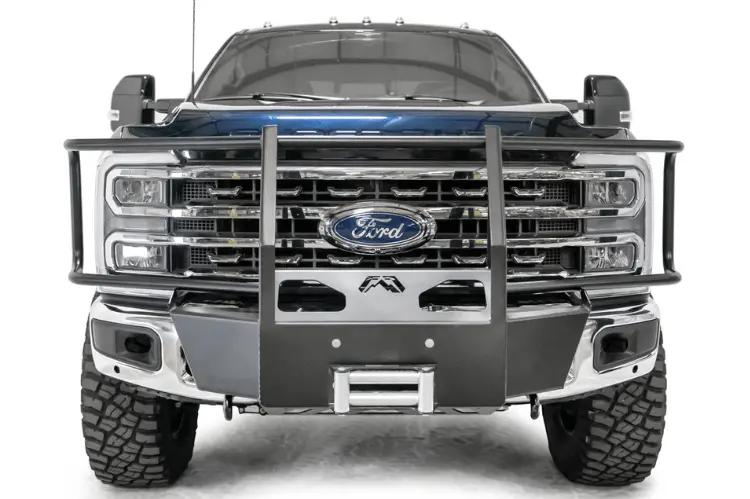 Fab Fours Fs23-N5970-1 Ford F250/F350 Superduty 2023-2024 Winch Mount Front Bumper Full Guard 2