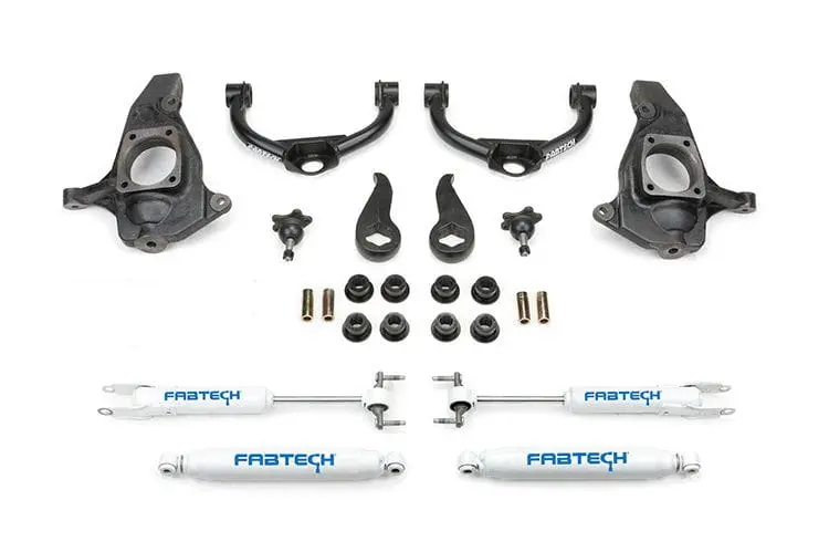 Fab Tech K1055 Chevy Silverado 2500Hd/3500Hd 2011-2018 3.5" Ball Joint Uca Lift Kit With Performance Shocks 1
