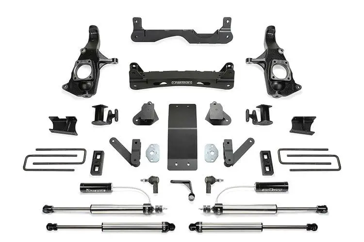 Fab Tech K1122dl Chevy Silverado 2500Hd/3500Hd 2011-2018 4" Performance System With Front Dirt Logic Resi Shocks And Rear Dirt Logic Shocks 1