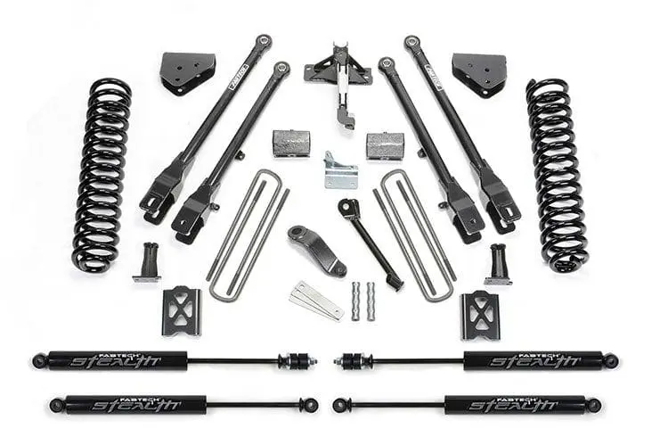 Fab Tech K2013m 2005-2007 Ford F250 Super Duty 6" 4 Link System With Stealth Shocks 1