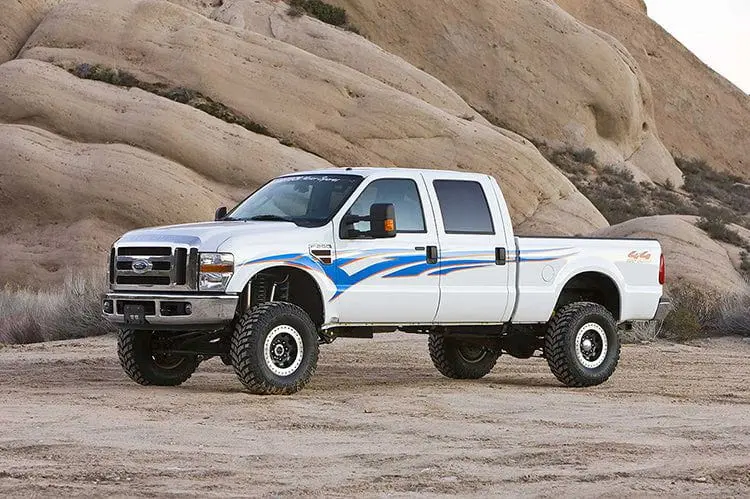Fab Tech K2120 2008-2016 Ford F250 Super Duty 6" 4 Link System With Performance Shocks 2