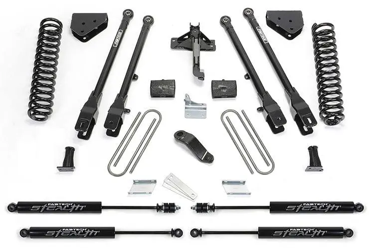 Fab Tech K2120m 2008-2016 Ford F250 Super Duty 6" 4 Link System With Stealth Shocks 1
