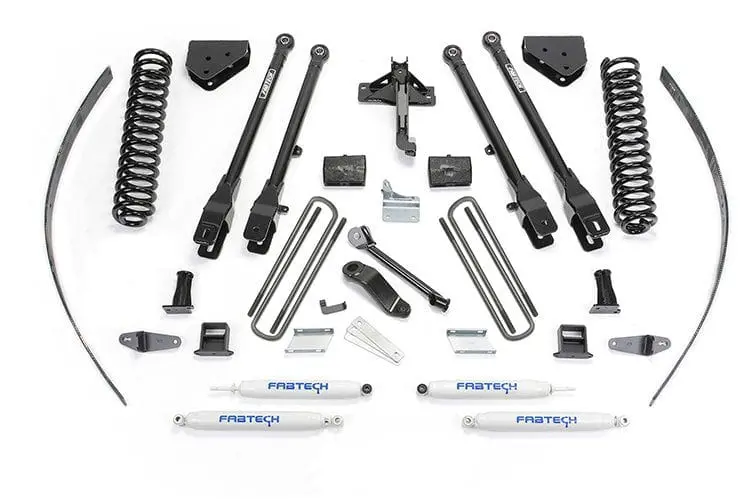 Fab Tech K2125 2008-2016 Ford F250 Super Duty 8" 4 Link System With Performance Shocks 1