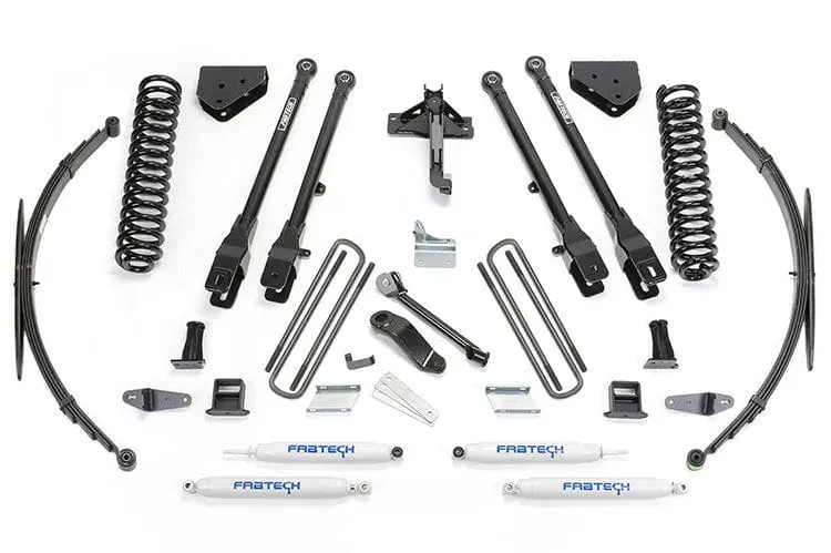 Fab Tech K2129 2008-2016 Ford F250/F350/F450 Super Duty 8" 4 Link System With Performance Shocks 1