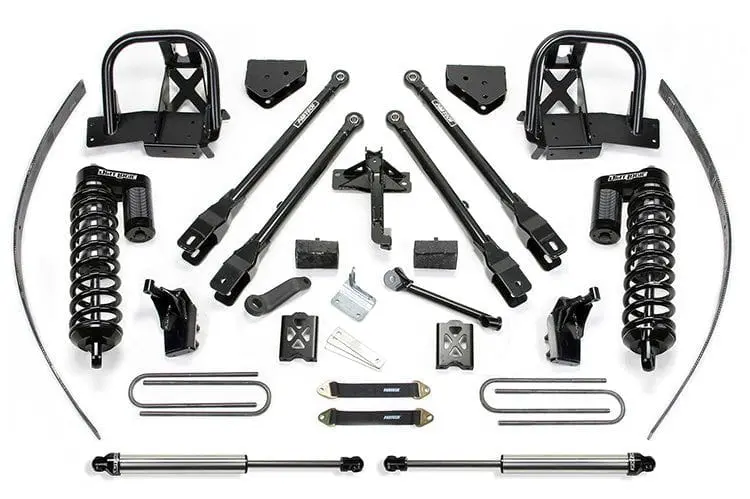 Fab Tech K2142dl 2011-2016 Ford F250 Super Duty 8" 4 Link System With Dirt Logic 4.0 Coilover & Rear Dirt Logic Shocks 1