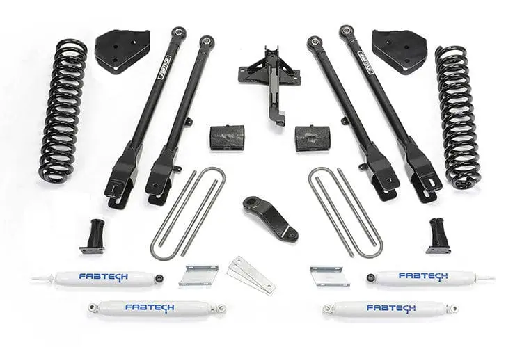 Fab Tech K2216 2017-2022 Ford F250/F350 Super Duty 4" 4 Link System With Performance Shocks 1