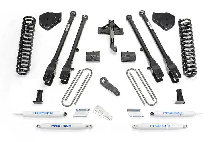 Fab Tech K2219 2017-2022 Ford F250/F350 Super Duty 6" 4 Link System With Performance Shocks 1