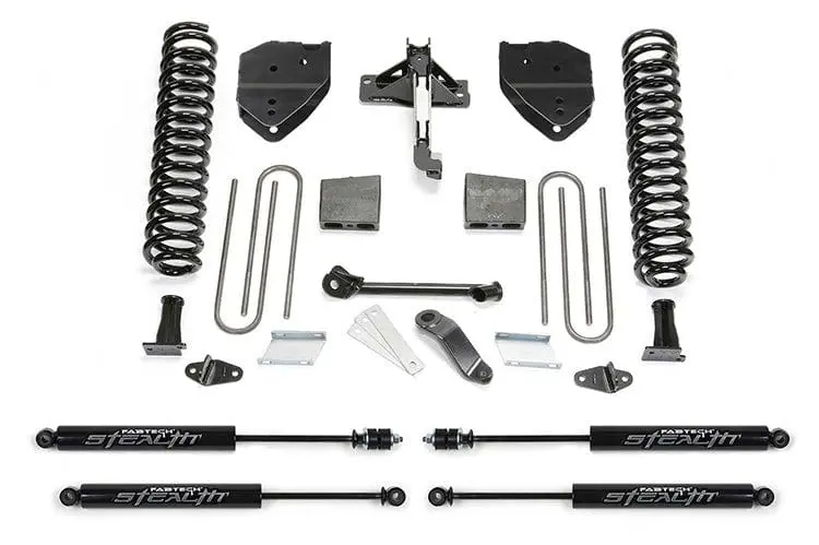 Fab Tech K2252m 2017-2021 Ford F250/F350 Super Duty 4" Basic System With Stealth Shocks 1