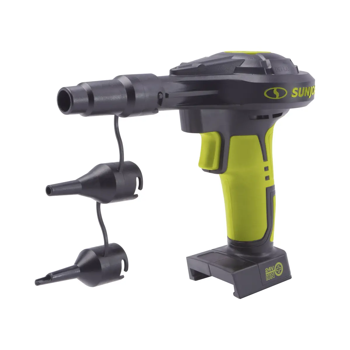 Sun Joe 24V-Ajv-Ct 24-Volt Ion+ High-Volume Inflator W/ Adapters | Tool Only 1