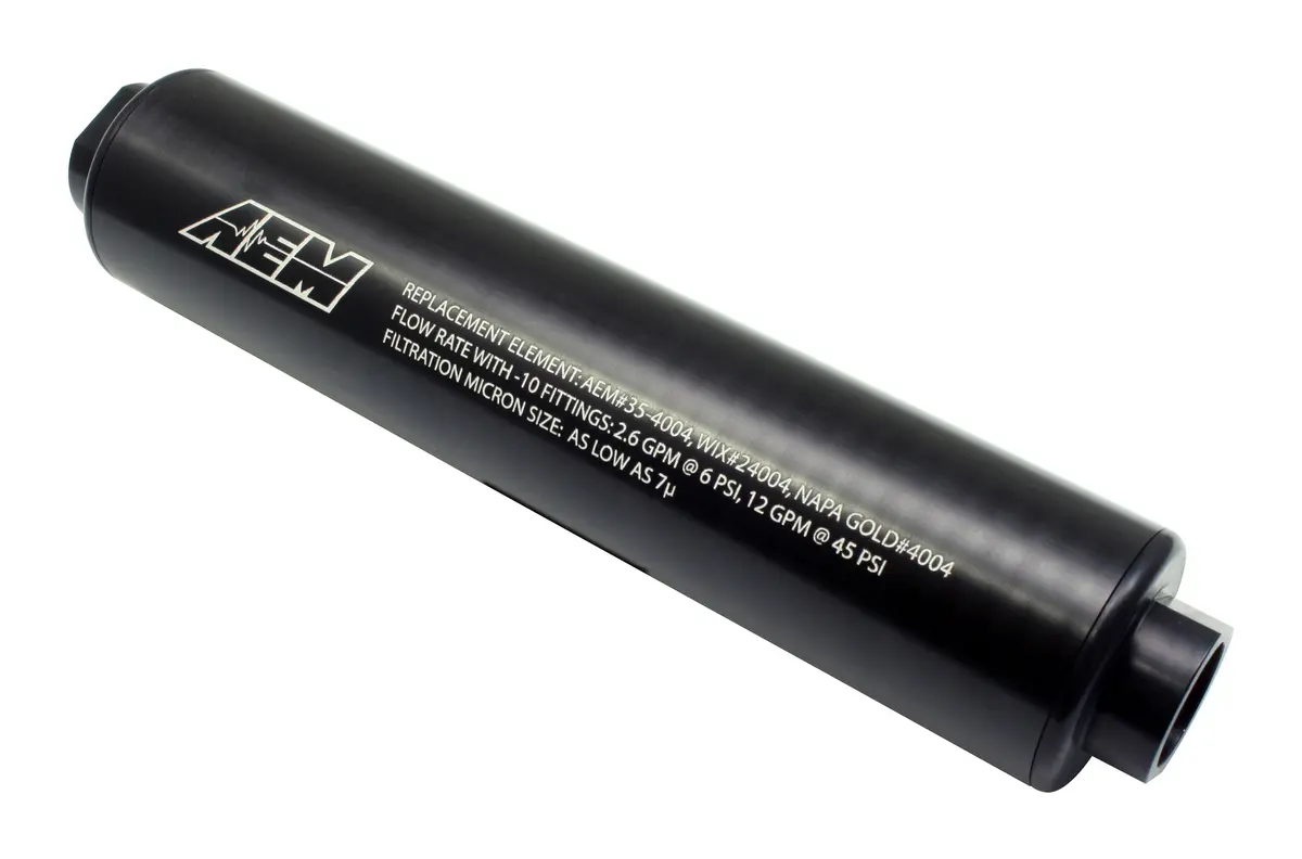 Aem High Flow Inline Fuel Filter - Universal 1