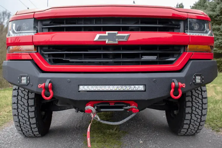 Fishbone Offroad Chevy Silverado 1500 2016-2018 Front Bumper Rockfish Winch Ready Fb22388 2