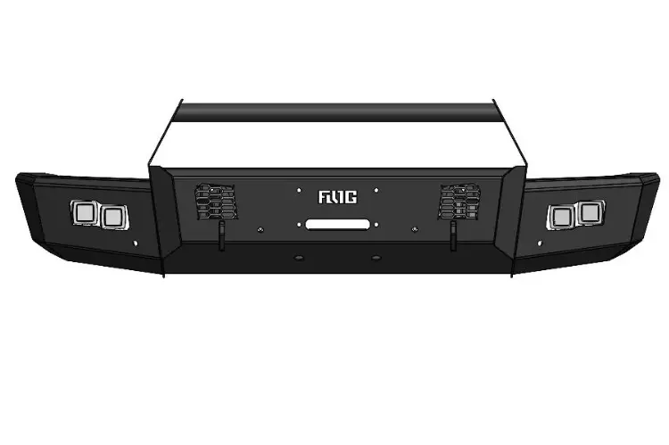 Flog Industries Fifs-C2535-2427F-Bb 2024-2027 Chevy Silverado 2500/3500 Frontier Series Front Winch Bumper Bull Bar 1