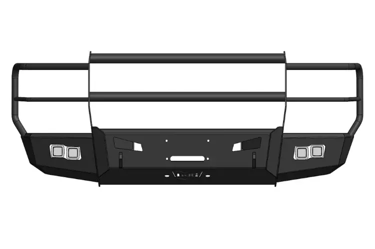 Flog Industries Fifs-F2555-2327F-Fg 2023-2027 Ford F450/F550 Superduty Frontier Series Front Winch Bumper Full Guard 1
