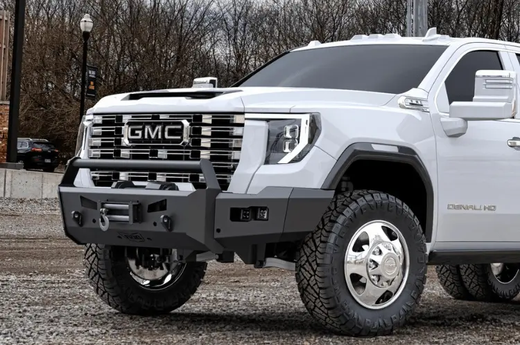 Flog Industries Fifs-G2535-2428F-Bb 2024-2028 Gmc Sierra 2500/3500 Frontier Series Front Winch Bumper Bull Bar 1
