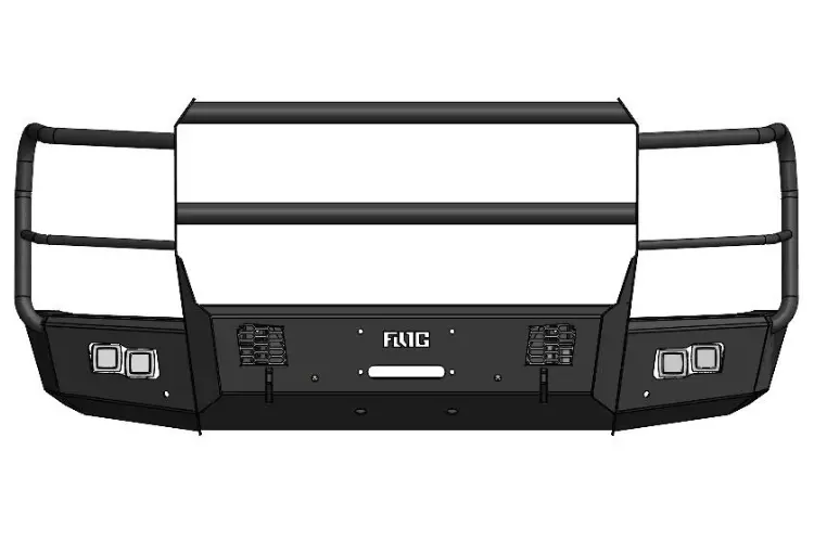 Flog Industries Fifs-G2535-2428F-Fg-S 2024-2028 Gmc Sierra 2500/3500 Frontier Series Front Winch Bumper Full Guard With Sensors 1