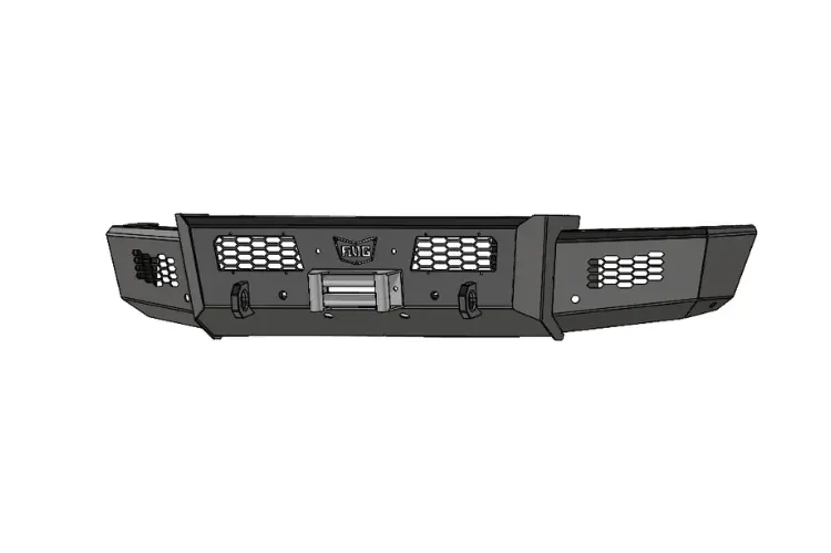 Flog Industries Fifs-C2535-2427F-S 2024-2027 Chevy Silverado 2500/3500 Frontier Series Front Winch Bumper Base With Sensors 1