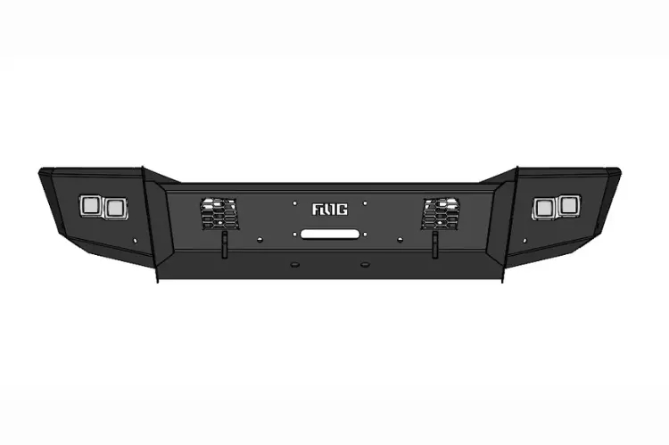 Flog Industries Fifs-D4555-2019+F  2019-2024 Dodge Ram 4500/5500 Frontier Series Front Winch Bumper Base 1