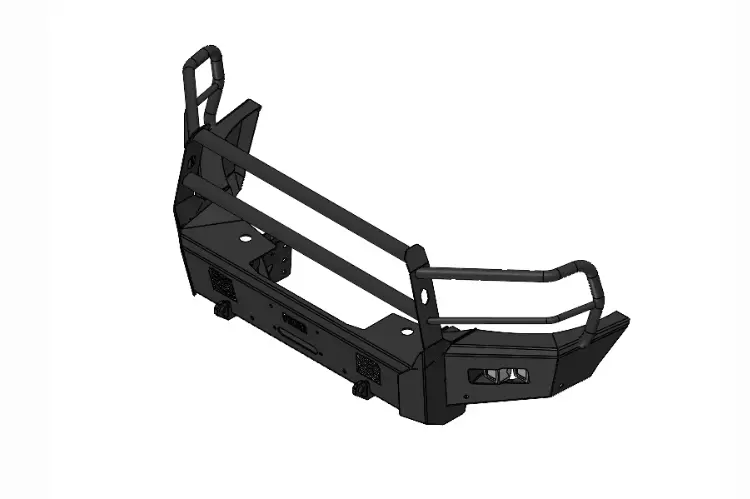 Flog Industries Fifs-D4555-2019+F-Fg 2019-2024 Dodge Ram 4500/5500 Frontier Series Front Winch Bumper Full Guard 2