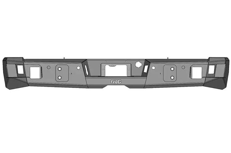 Flog Industries Fids-C2535-2428R 2024 Chevy Silverado 2500/3500 Demon Series Rear Bumper 1