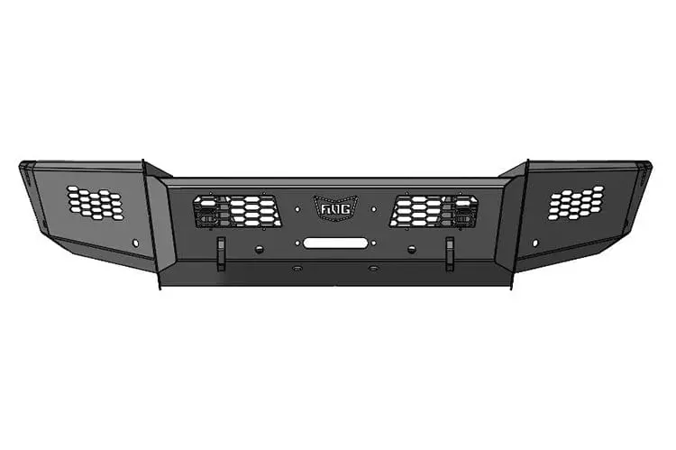 Flog Industries Fifs-D2535-1018F 2010-2018 Dodge Ram 2500/3500 Frontier Series Front Winch Bumper Base 1