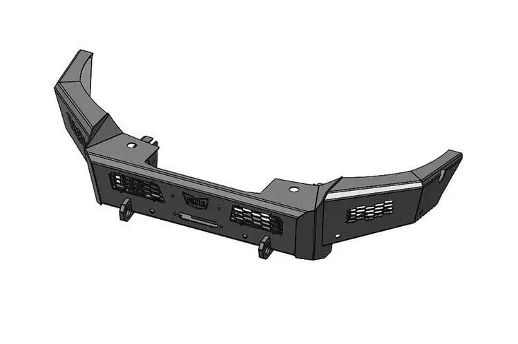Flog Industries Fifs-D2535-1018F 2010-2018 Dodge Ram 2500/3500 Frontier Series Front Winch Bumper Base 2