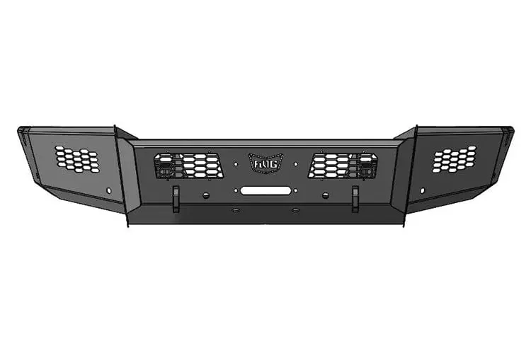 Flog Industries Fifs-D4555-1018F 2010-2018 Dodge Ram 4500/5500 Frontier Series Front Winch Bumper Base 1