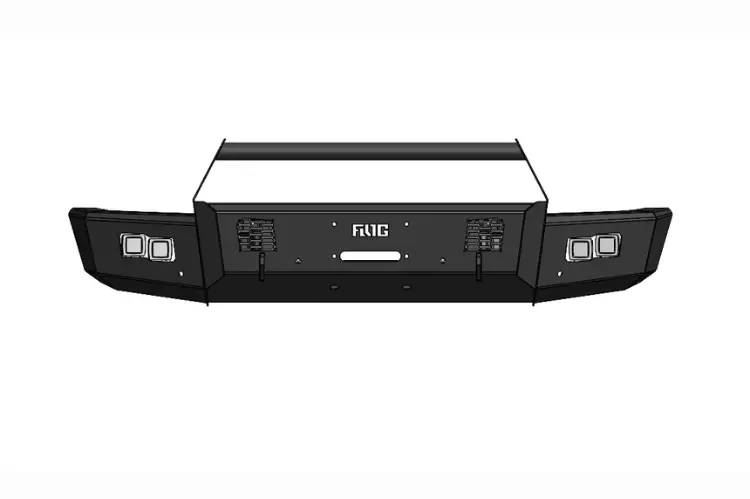 Flog Industries Fifs-F2555-2327F-Bb 2023-2027 Ford F250/F350 Superduty Frontier Series Front Winch Bumper Bull Bar 1